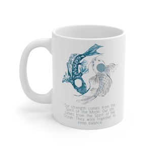 Avatar the Last Airbender Princess Yue, Moon Spirit & Ocean Spirit Koi Fish Gift Mug