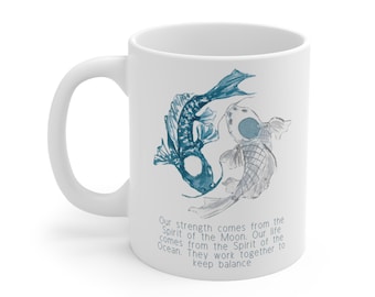 Avatar the Last Airbender Princess Yue, Moon Spirit & Ocean Spirit Koi Fish Gift Mug