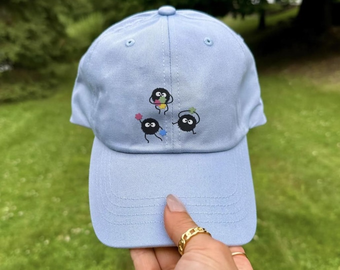 Casquette d'anime brodée | Chapeau d'anime mignon | Cadeau pour amoureux d'anime | Marchandise d'oeuvres d'art de sprite