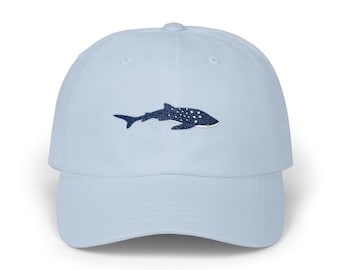 Whale Shark Embroidered Hat, Ocean Lover Gift, Save the Whales, Classic Dad Cap