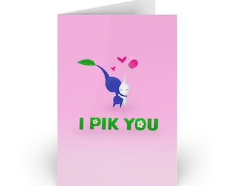I Pik you Blank Card, Pikmin Birthday Valentines Day