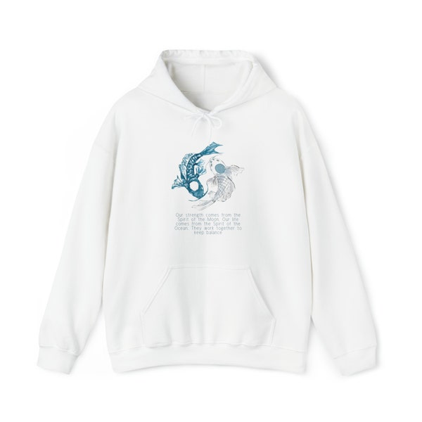 Avatar the Last Airbender Sweater, Princess Yue Gift Ocean Spirit & Moon Spirit Koi Fish Sweatshirt