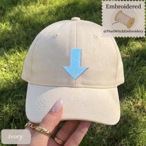 Embroidered ATLA Hat | Avatar Aangs Arrow Pigment Dyed Cap | Aang Inspired Artwork | Anime Gifts | 90s Anime | Avatar the Last Airbender Hat