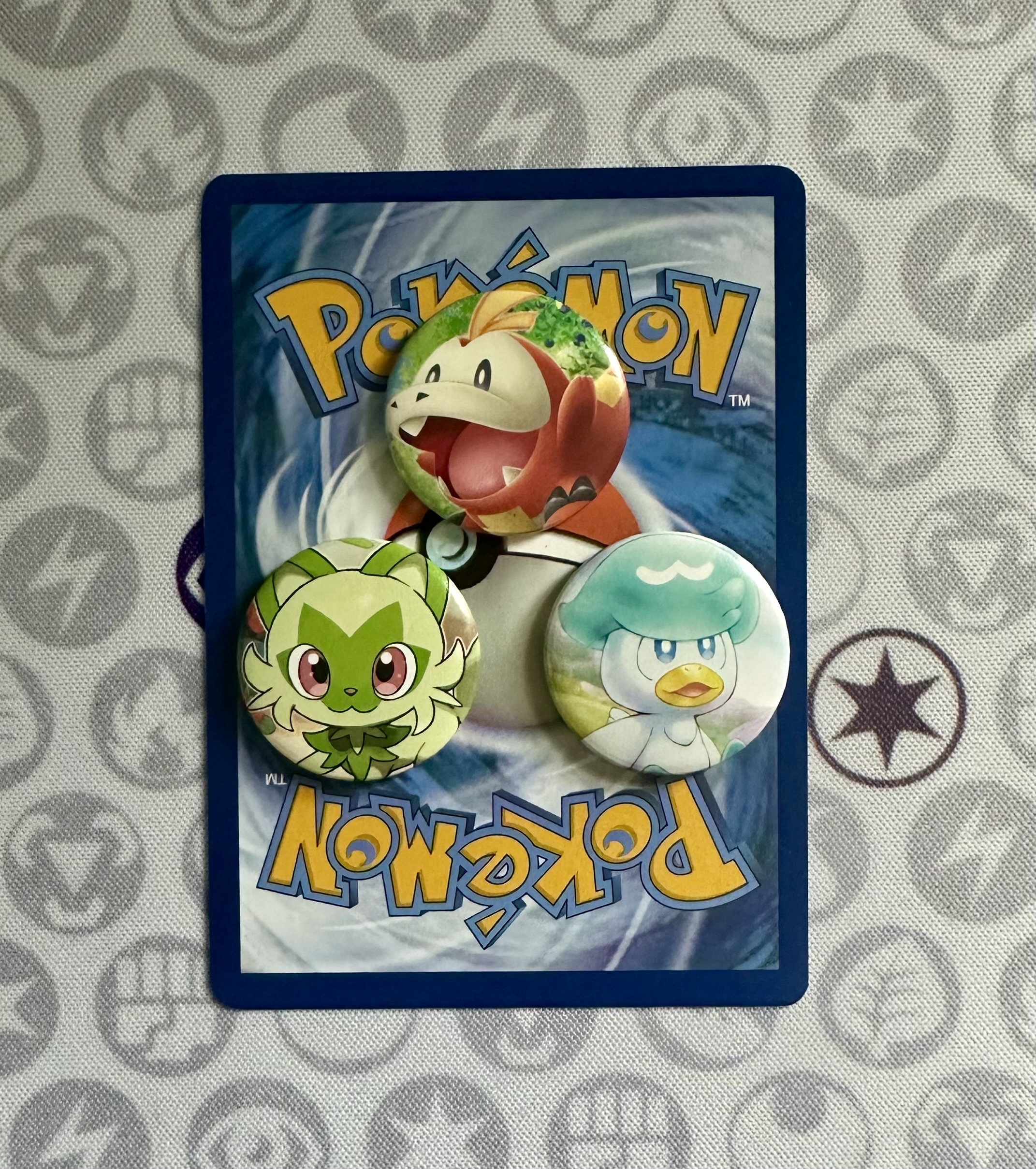 1 Inch Pokémon Made From Authentic Pokémon Cards Etsy