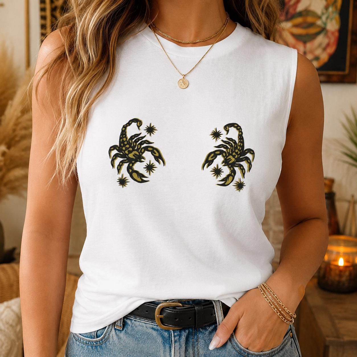 Scorpion Tank Top - Etsy