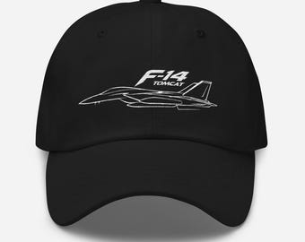 Iconic Aviation Style F-14 Fighter Jet Military Aircraft Dad hat