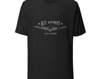 B-2 Spirit Stealth Bomber Aviones militares Entusiastas de la aviación Camiseta unisex