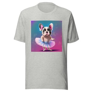 バレリーナ フレンチブルドッグ 子犬 バレエ ダンス フレンチブルドッグ ラバーズ ユニセックス T シャツ