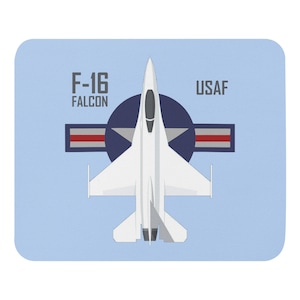 F-16 Falcon stridsflygplan USAF Militärt stridsflygplan Flygentusiaster F16 Musmatta