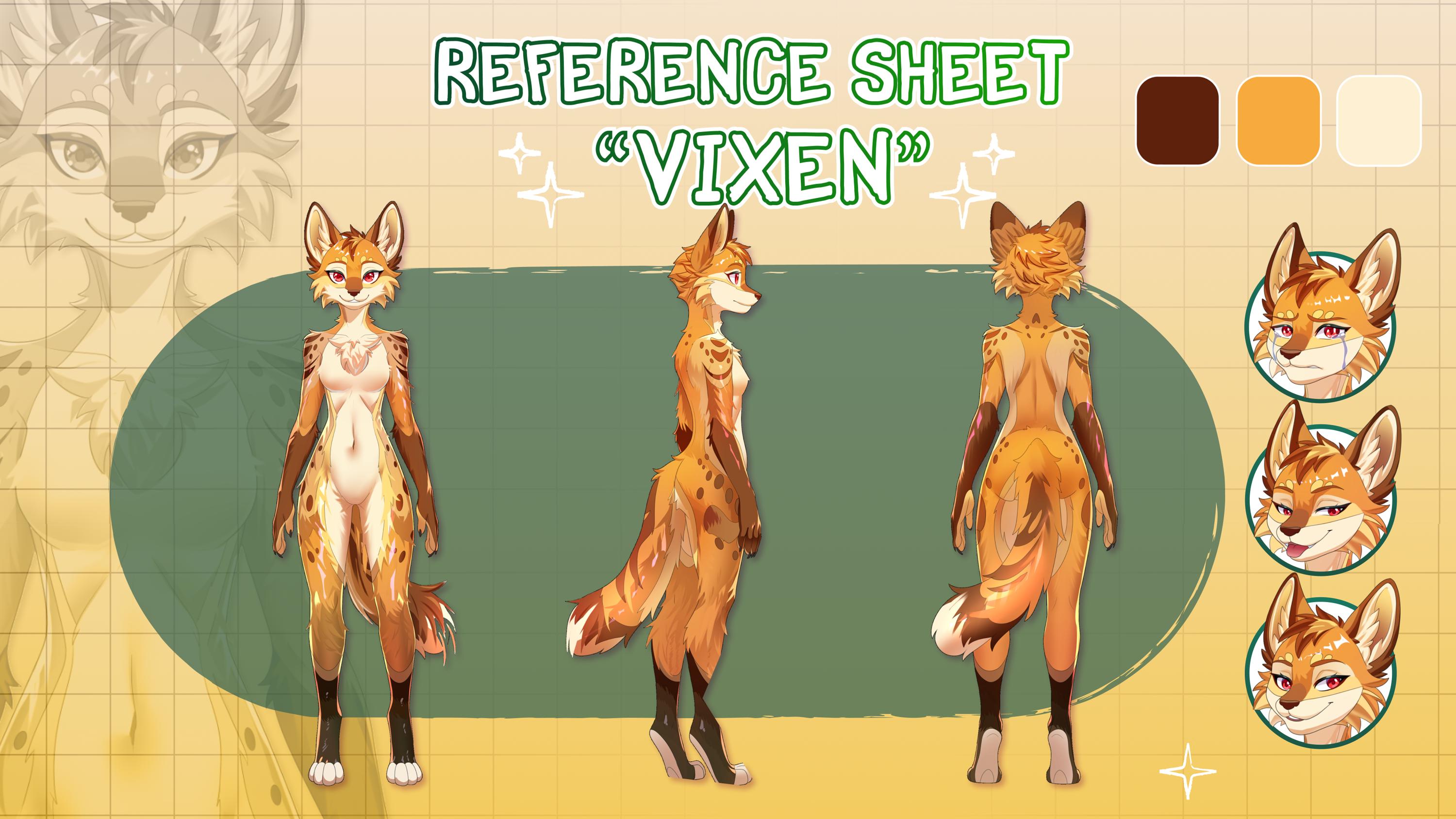 Custom Furry Reference Sheet | Character Design (digital Item Only ...