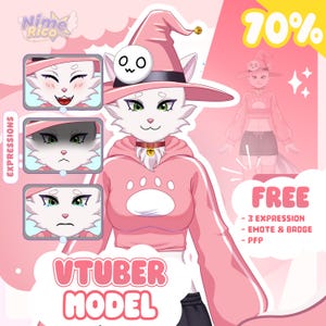 Custom Furry VTuber Model | Live2D Rigged, Full Commercial Use