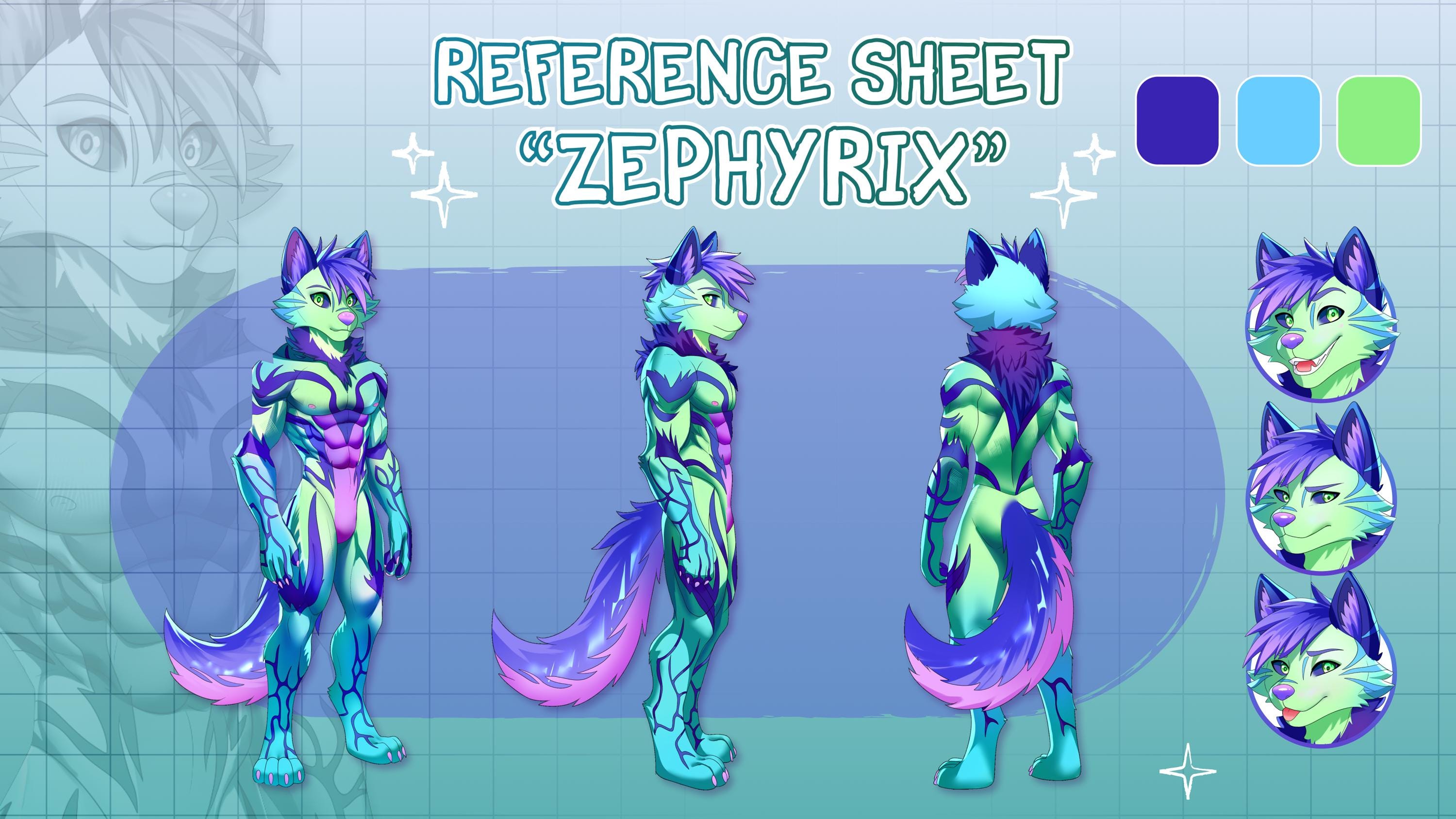 Custom Furry Reference Sheet | Character Design (digital Item Only ...