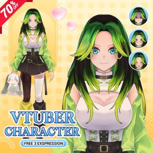 Custom Live2D VTuber-modelcommissie | Volledig opgetuigde anime-avatar voor streaming | Gepersonaliseerd VTuber-ontwerp voor Twitch en YouTube