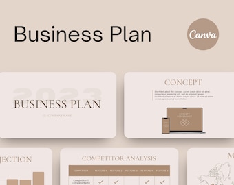 Plantilla de Canva para Plan de Negocios / Planificación para Pequeñas Empresas (Descarga Digital)