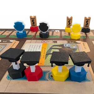 Ark Nova 3D Player Tokens Upgrade | Premium Board Game Accessories | Ark Nova Game Pieces