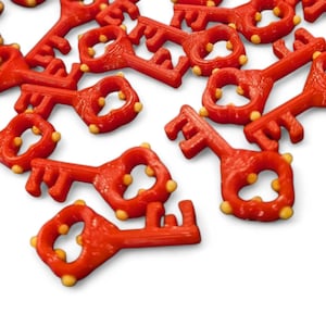 Castle Combo Keys Upgrade – 3D Printed Plastic Replacement for Cardboard Tokens (36 Single Keys + 8 Triple Key Sets)
