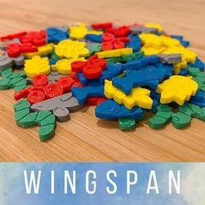 Wingspan Resource Tokens | Upgraded Food Tokens for Wingspan Board Game | Board Game Accessories