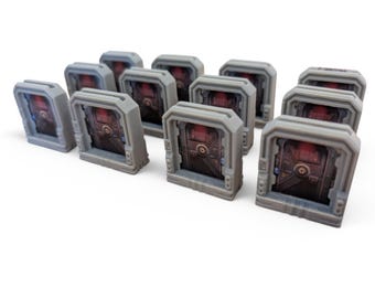 3D Doors for Nemesis Board Game – Sci-Fi Miniature Door Upgrades | Thematic Game Accessories