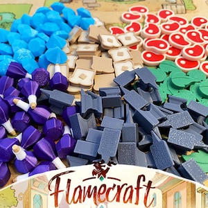 Flamecraft Resources Tokens – Board Game Upgrade Set