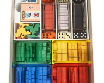 The White Castle / Le Château Blanc Insert – 11 Colors – Vertical Storage – Board Game Organizer