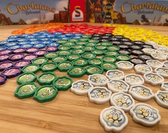 Quacks of Quedlinburg – Removable Token Holders | Protective tokens capsules | Board Game Upgrades