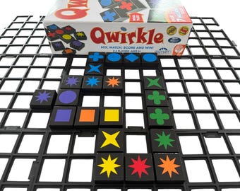 Qwirkle 9x9 Grid Board – 3D Printed Tile Grids – Pack of 9 – Board Game Upgrade