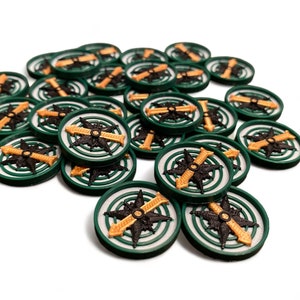 Lost Ruins of Arnak Coins and Compass Set – Premium Board Game Upgrades
