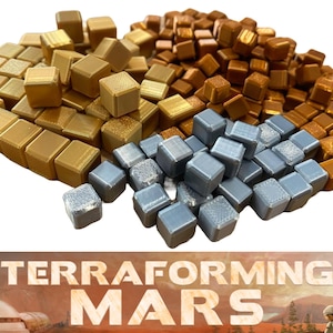 Terraforming Mars Replacement Resource Cubes | Upgraded Game Pieces | Board Game Accessories