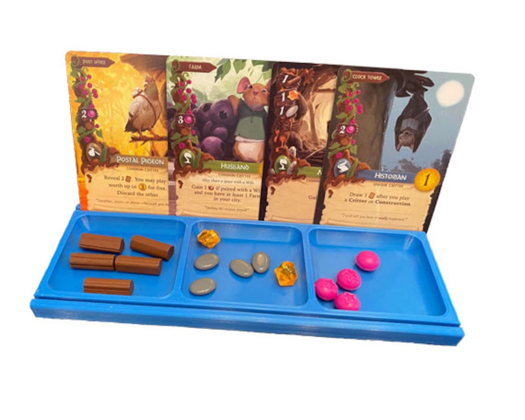 Board Game Card Holder Board Game Token Tray Etsy