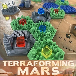 Terraforming Mars 3D Tile Set: Board Game Upgrade