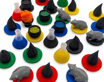 Quacks of Quedlinburg 3D Tokens – Base Game & Expansion Upgrade - Board Game Upgrades