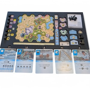 Ark Nova Player Board Overlay: 3D Printed Game Organizer