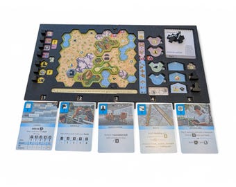 Sovrapposizione per plancia giocatore di Ark Nova: organizer di gioco stampato in 3D