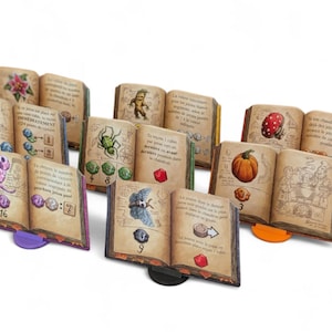 The Quacks of Quedlinburg Ingredient Book Holders (Set of 7 or 8) – Compatible with all Quacks of Quedlinburg Editions