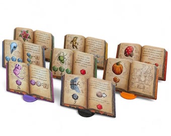 The Quacks of Quedlinburg Ingredient Book Holders (Set of 7 or 8) – Compatible with all Quacks of Quedlinburg Editions