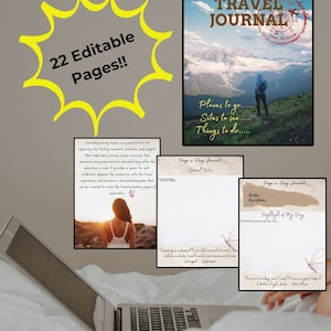 travel journal, travel diary, travel logbook, vacation notebook, road trip journal, digital journal, adventure journal, journal, travel