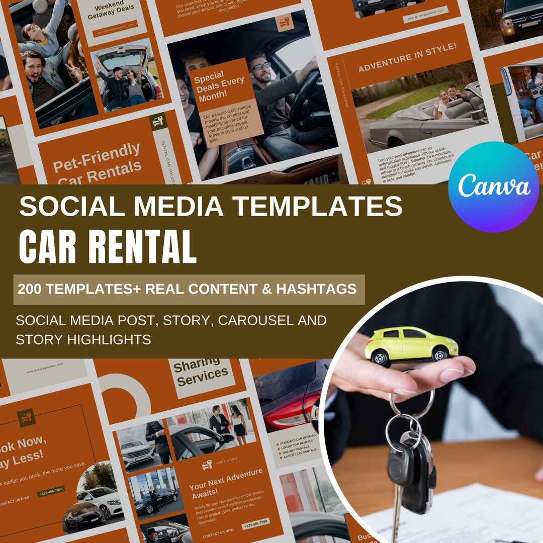 200 Customizable Car Rental Business Templates Canva Designs Readyto