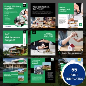 Property Management, Real Estate, Business Templates, Social Media Templates, Canva Templates, Property Marketing, Customizable Templates, Digital Marketing, Ready-to-Use Templates, Professional Templates