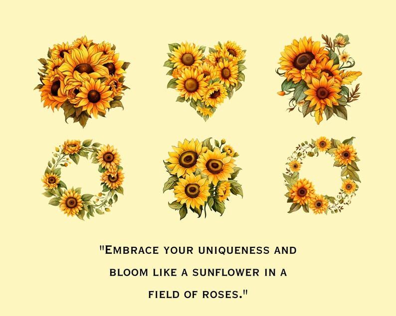 53 Sunflower Clipart Pack Dogs Cats With Sunflowers Cart & Scenery