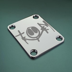 Tom DeLonge Signature Guitar Neck Plate Re-Issue (2023) – Deep Engraved or Surface Etched