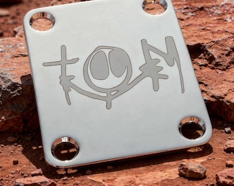 Tom DeLonge Signature Guitar Neck Plate Re-Issue (2023) – Deep Engraved or Surface Etched