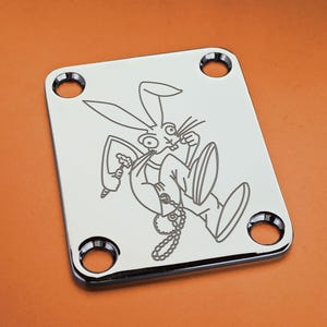 Bunny Logo Blink 182 Halsplatte Tom Delonge Blaudez Guitars
