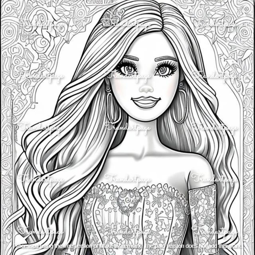 BARBIE Barbie Coloring Pages 4 Printable Coloring Pages for Girls, Boys