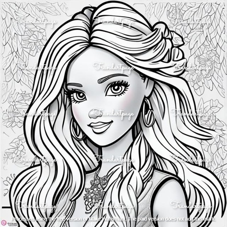 BARBIE Barbie Coloring Pages 4 Printable Coloring Pages for Girls, Boys