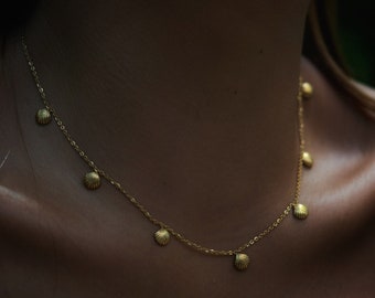 Dainty Shell Necklace, Mermaid Necklace, Length 40+5cm, Waterproof Beach Jewelry, Business Casual, Surfer Accessory, OceanByTahlia, Boho