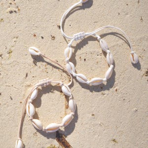 Cowrie Shell Puka Shell Seashell Adjustable Tropical Island Hawaii ...