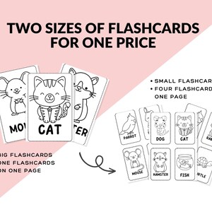 20 Printable Cute Pets Flashcards BONUS 12 Free Worksheets ESL Animal ...