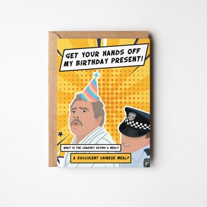 Democracy Manifest Greeting Card, Succulent Chinese Meal, Aussie Meme Birthday Card