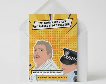 Democracy Manifest Succulent Chinese Meal | Funny Father’s Day Card for Dad