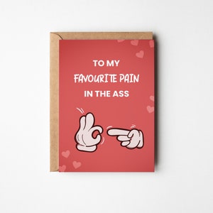 Valentine's Day Card, Partners Gifts, Funny Anniversary Card, Couples Valentines Day Present, Cheeky Relationship Card, Gifts for Marriages
